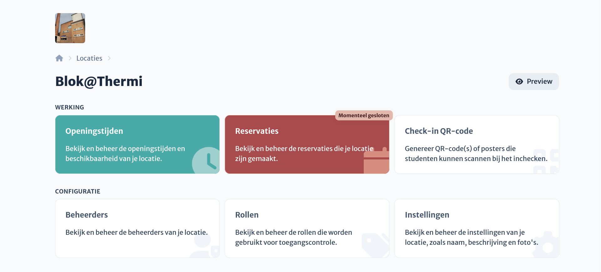 Afbeelding: Locatiedashboard