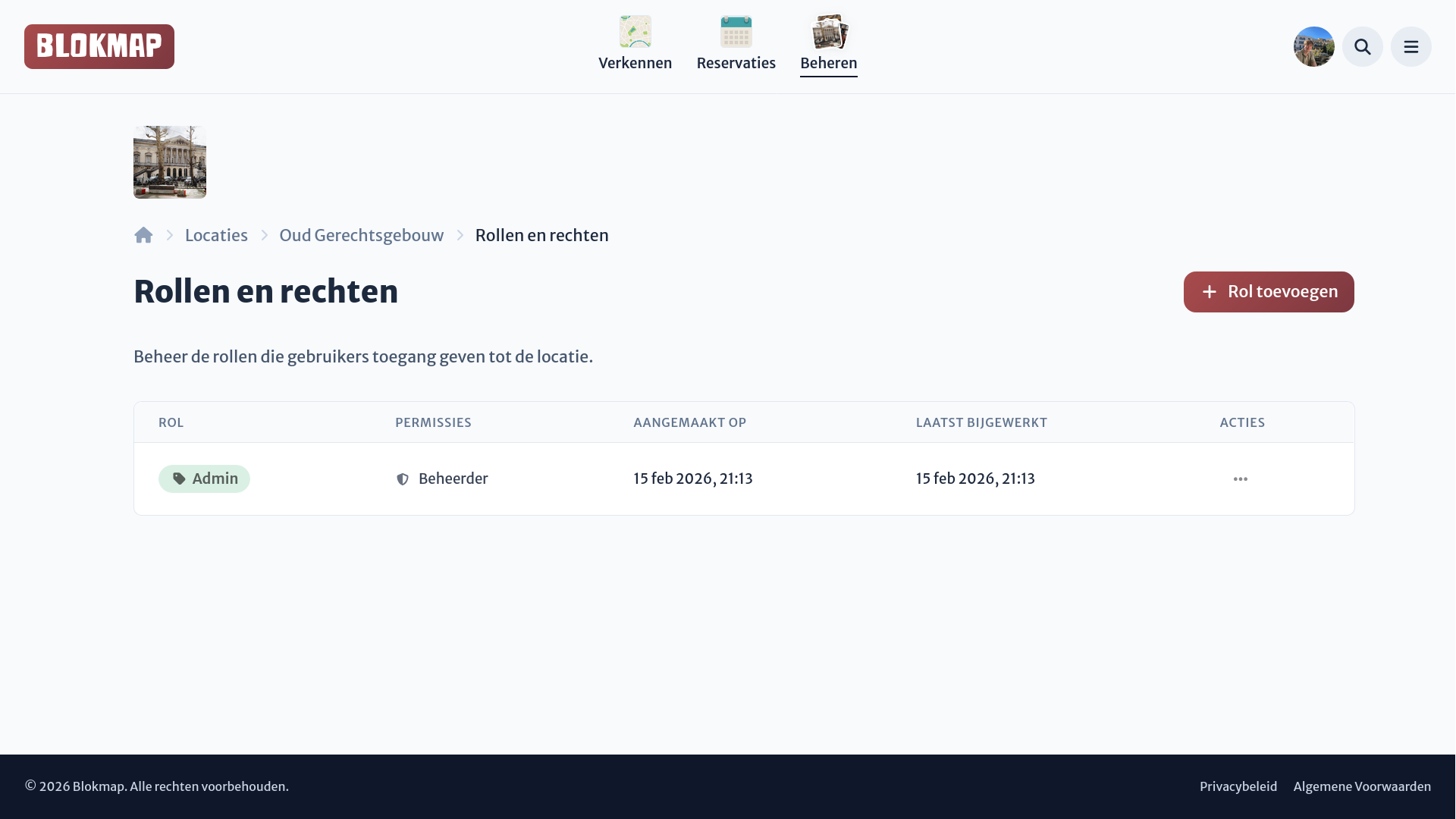 Afbeelding: Rollen overzicht