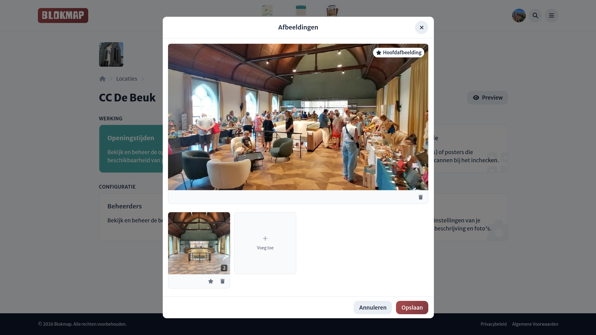 Afbeelding: Geavanceerde locatie-instellingen